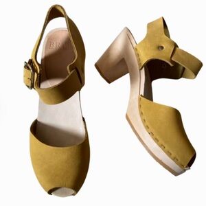 Bryr Emma Peep Toe in fennel